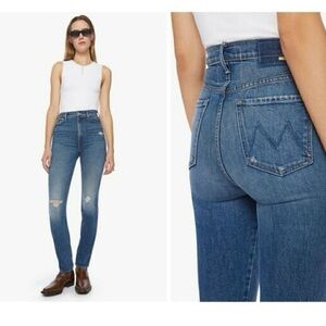 MOTHER Superior High Waisted Dazzler Double Heel in Morning Chores